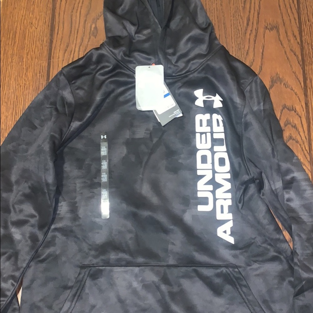 Two boys size 14(xl) under armour hoodies